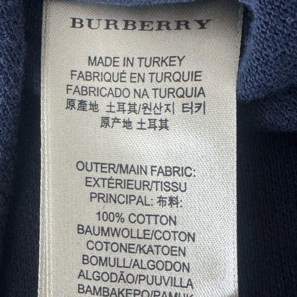 Burberry Brit Embroidered Nova Check Placket Short Sleeve Polo  3459133 Size XS - Picture 10 of 11